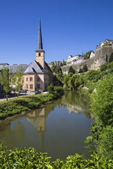 Corniche Prints: Luxembourg, Luxembourg City, Neimenster Abbey and The Corniche, Chemin de la Corniche