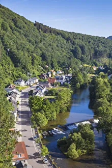 Images Dated 3rd September 2018: Luxembourg, View of Vianden and Our river