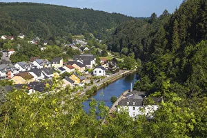 Historic Town Prints: Luxembourg, View of Vianden and Our river