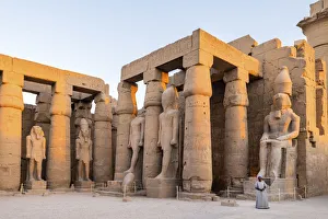 Pillar Prints: Luxor Temple, Luxor, Egypt, Africa