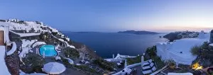 Images Dated 27th June 2016: The luxury 5 star Perivolas hotel, Oia, Santorini (Thira), Cyclades Islands, Greece