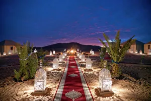 Camp Prints: Luxury Night camp in the Sahara Desert, Morocco