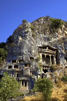 Images Dated 22nd October 2012: Lycian Rock Tombs, Fethiye, Turkey