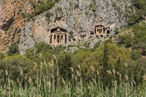Tomb Gallery: Lycian tombs, Dalyan, Mugla Province, Turkey