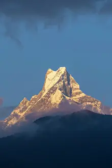 Gandaki Province Prints: Machhapuchhare (Fishtail) mountain, Annapurna Region, Gandaki Province, Nepal