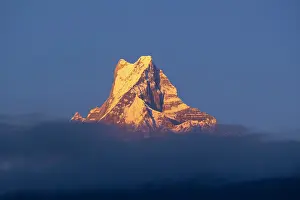 Summit Prints: Machhapuchhare (Fishtail) mountain, Annapurna Region, Gandaki Province, Nepal