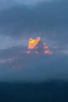 Gandaki Province Prints: Machhapuchhare (Fishtail) mountain, Annapurna Region, Gandaki Province, Nepal