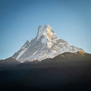 Summit Prints: Machhapuchhare (Fishtail) mountain, Annapurna Region, Gandaki Province, Nepal