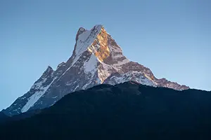 Summit Prints: Machhapuchhare (Fishtail) mountain, Annapurna Region, Gandaki Province, Nepal
