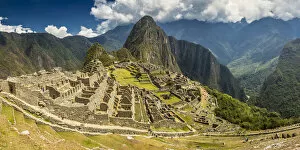 Incan Gallery: Machu Picchu on mountain in Andes, Cuzco Region, Peru