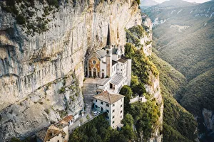 Madonna della corona sanctuary, Ferrara di Monte Baldo, Verona Province, Garda Lake