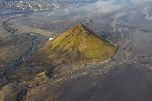 Sudurland Prints: Maelifell mountain during a summer sunny day, Iceland