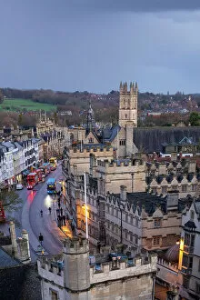 Magdalen College Tower, High Street, Oxfordshire, England