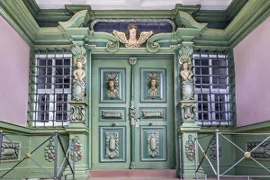Entrance Prints: Magnificent entrance portal in Korbach, Hesse, Germany