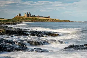 Northumberland Prints: The magnificent ruins of Dunstanburgh Castle on the dramatic Northumbrian coast