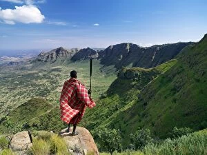 Tribal Attire Collection: A magnificent view from the eastern scarp of Africa s