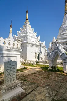Maha Sutaungpyae Htihlaingshin Pagoda against clear sky, Inwa (Ava), Mandalay Region Maha Sutaungpyae Htihlaingshin Pagoda against clear sky, Inwa (Ava), Mandalay Region