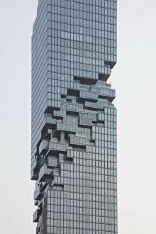 Images Dated 6th February 2018: MahaNakhon Tower (by Ole Scheeren), Silom, Bangkok, Thailand