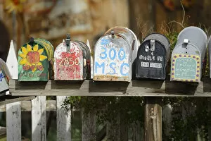 Images Dated 18th September 2014: Mail Boxes in Madrid, New Mexico, , USA