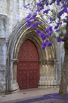 Main Entrance of the Carmo Church, Lisbon, Portugal