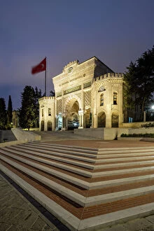 Images Dated 2nd May 2023: Main entrance gate of Istanbul University, Beyazit Square, Fatih, Istanbul, Turkey