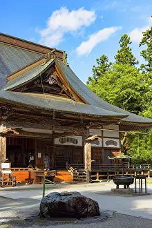 Chusonji Temple Prints: Main Hall of Chuson-ji Temple (UNESCO World Heritage Site), Hiraizumi, Iwate, Japan