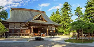 Chusonji Temple Prints: Main Hall of Chuson-ji Temple (UNESCO World Heritage Site), Hiraizumi, Iwate, Japan