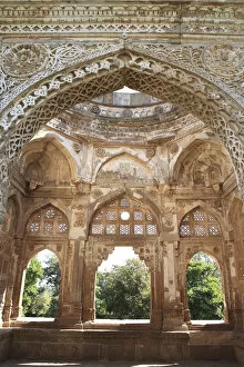 Main mosque, entrance pavilion. UNESCO World Heritage site, Champaner, Gujarat state