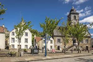 Main Square of Culross, Fife, Scotland, Great Britain