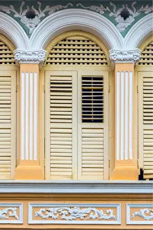 Malaysia, Penang, Georgetown, Shuttered Windows