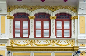 Malaysia, Penang, Georgetown, Shuttered Windows