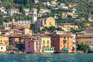 Malcesine, a small village with an historic castle on Garda Lake coast