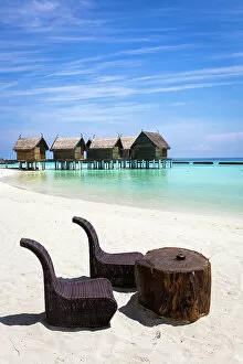 Images Dated 21st July 2022: Maldives, Ari Atoll, Constance Moofushi Maldives, Chairs on the beach
