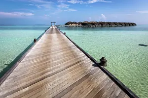 Deck Prints: Maldives, Ari Atoll, Moofushi, Constance Moofushi Maldives, Deck to Water Willas