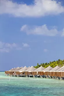 Images Dated 6th June 2013: Maldives, Rasdhoo Atoll, Kuramathi Island. Deluxe Water Villas at Kuramathi Island Resort