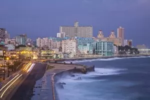 Images Dated 7th February 2015: The Malecon looking towards Vedado, Havana, Cuba
