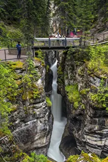 Jasper Prints: Maligne Falls at Maligne Canyon, Jasper National Park, Alberta, Canada