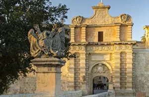 Images Dated 29th October 2018: Malta, Malta, Mdina (Rabat) Old Walled Town, Mdina Gate