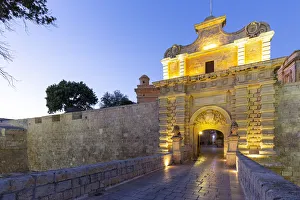 Images Dated 29th October 2018: Malta, Malta, Mdina (Rabat) Old Walled Town, Mdina Gate