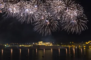 Malta, South Eastern Region, Valletta. The Malta International Fireworks Festival