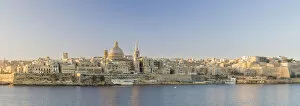 Images Dated 15th June 2017: Malta, South Eastern Region, Valletta. The view from Sliema across Marsamxett Harbour