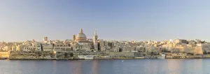 Images Dated 15th June 2017: Malta, South Eastern Region, Valletta. The view from Sliema across Marsamxett Harbour