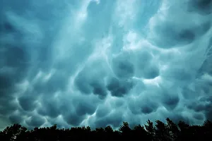 Manitoba Prints: Mammatus clouds, Riding Mountain National Park, Manitoba, Canada