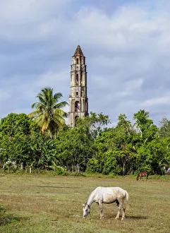 Trinidad Prints: Manaca Iznaga Tower, Valle de los Ingenios, Sancti Spiritus Province, Cuba