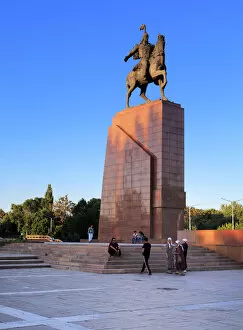 Images Dated 22nd January 2014: Manas monument, Bishkek, Kyrgyzstan