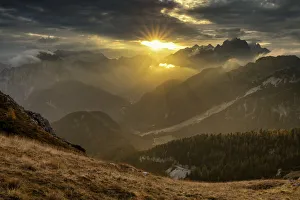Mangart Pass at Sunset, Triglav National Park, Julian Alps, Slovenia