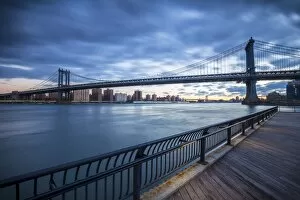 Images Dated 13th November 2015: Manhattan Bridge from Brooklyn, New York City, New York, USA