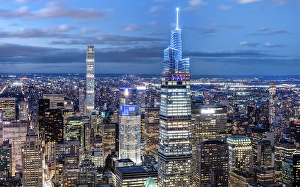 Midtown Prints: Manhattan at dusk, from the Empire State Building, Manhattan, New York City, New York, USA