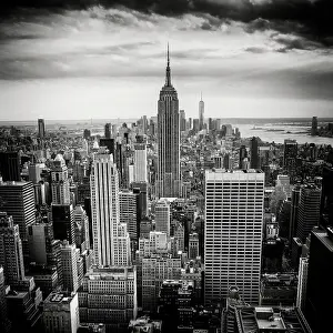 B And W Prints: Manhattan and the Empire State Building