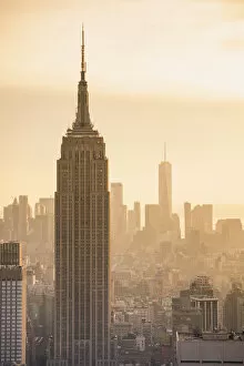 Images Dated 29th April 2020: Manhattan skyline with the Empire State Building, New York City, USA